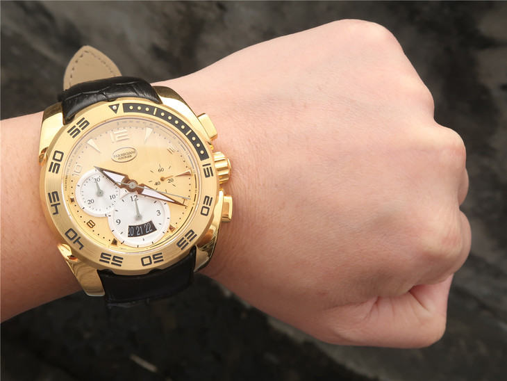 帕瑪強尼Pershing繫列男士運動版多功能腕錶 完美1.1復刻 全自動機械機芯 男士腕錶 意大利牛皮￥3480