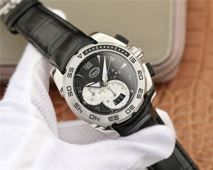 帕瑪強尼Pershing繫列男士運動版多功能腕錶 完美1.1復刻 全自動機械機芯 男士腕錶 意大利牛皮￥3480