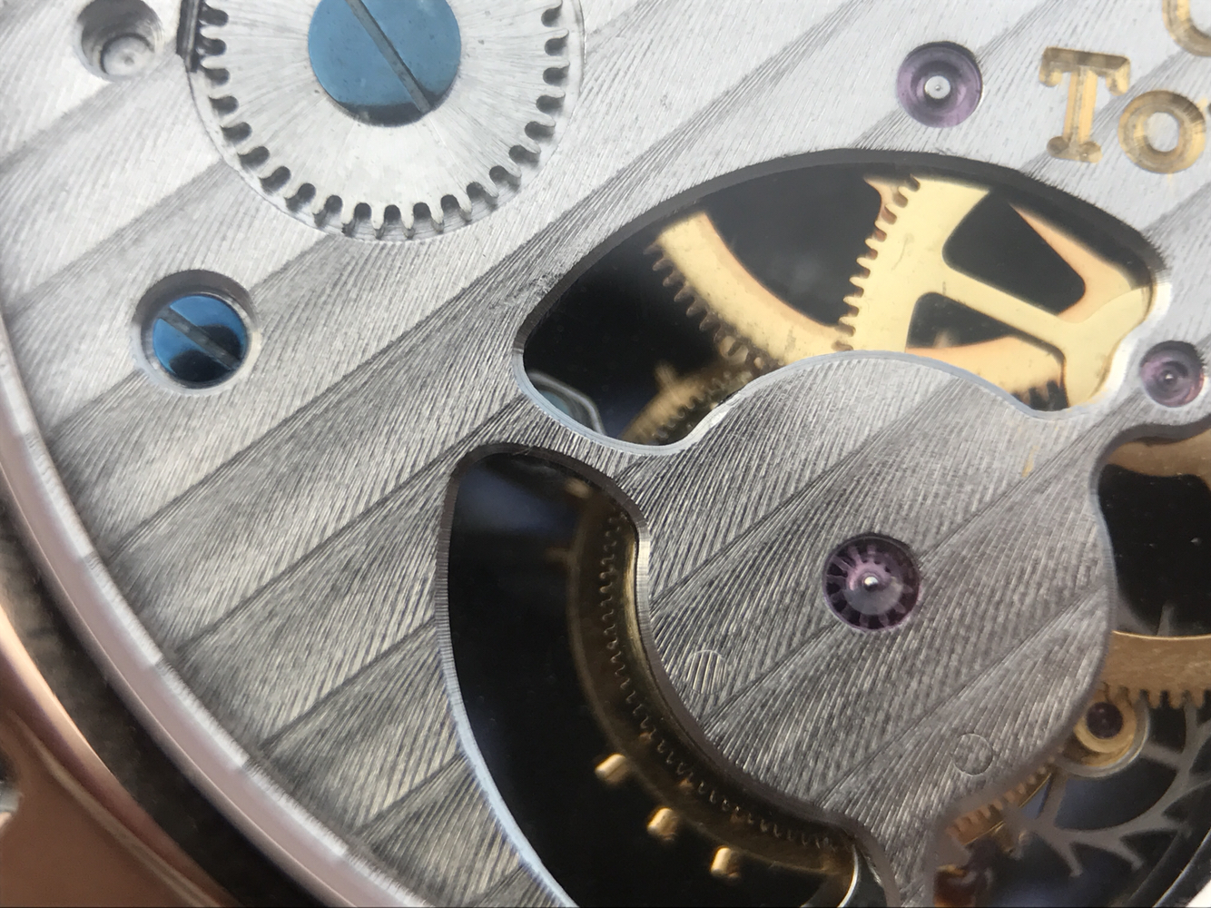 BM帕瑪強尼Tonda繫列PFH251腕錶，海鷗真陀飛輪AISI316L精鋼錶殼鍍金男士手錶