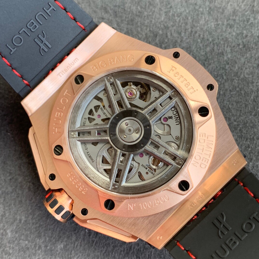 HBBV6廠宇舶手錶BigBangFerrariTitaniumF7繫列自動機械計時法拉利腕錶￥5980