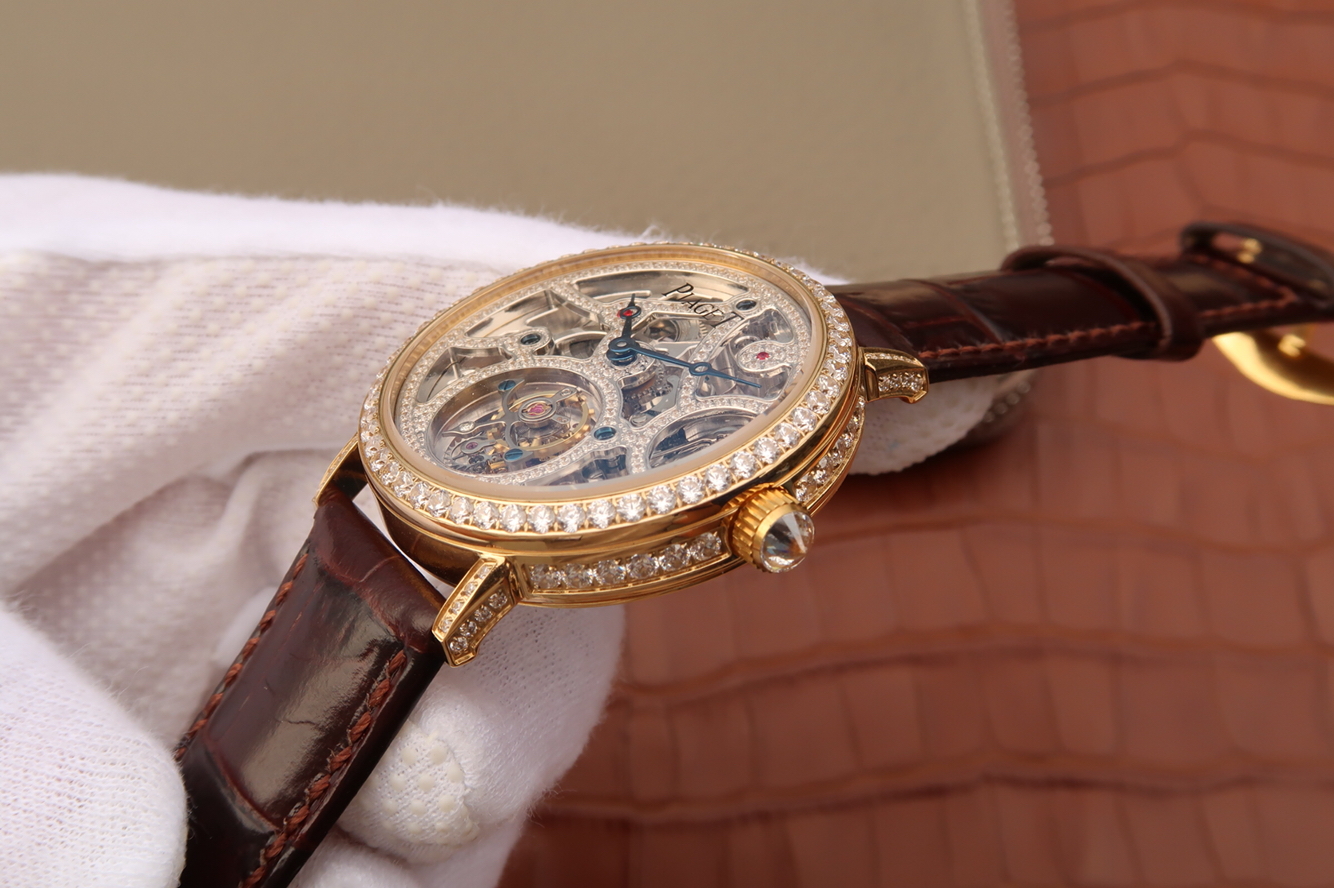 N伯爵高級珠寶陀飛輪品牌纖薄高級珠寶陀飛輪男士手錶￥5880